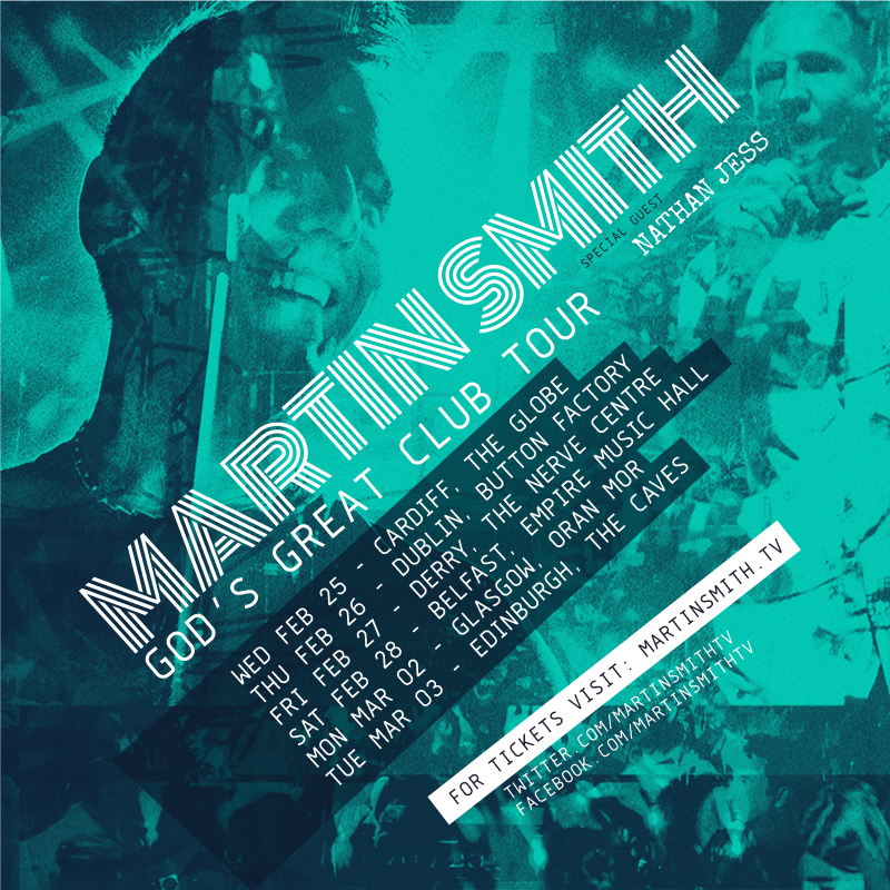 Martin Smith Takes His God's Great Club Tour To The Celtic Nations