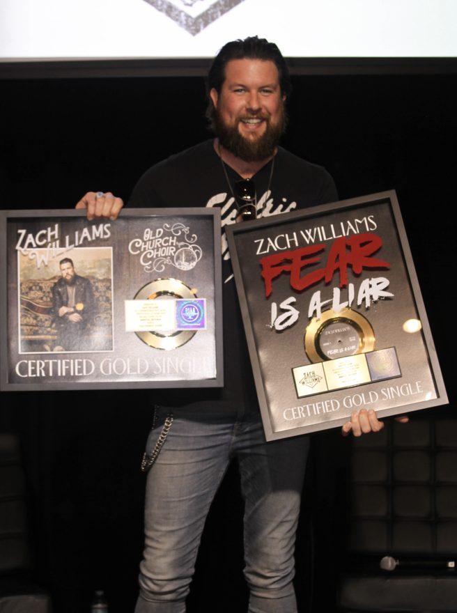 Zach Williams Receives Two More RIAA Gold Certifications