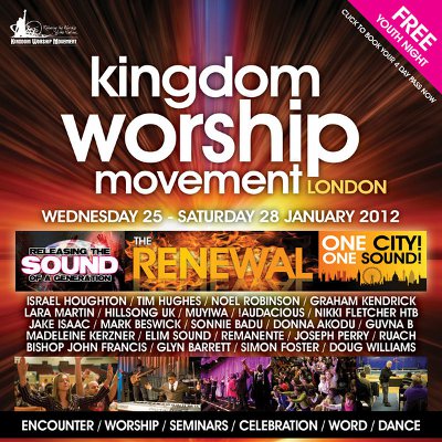 London's Renewal Worship Event To Feature Israel Houghton, Tim Hughes, Guvna B & More