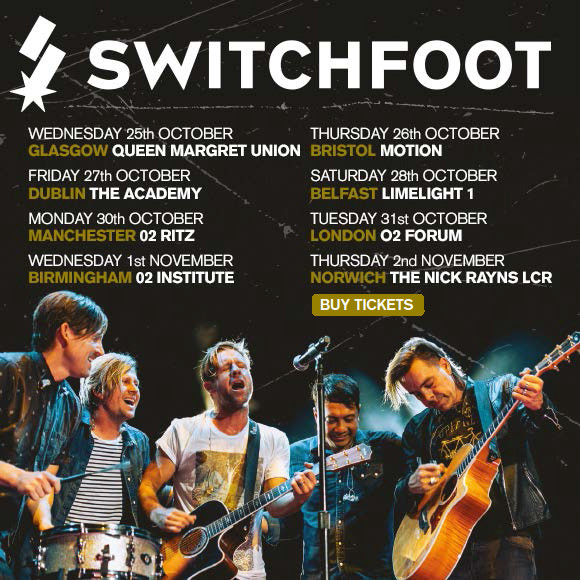 Louder Than The Music Switchfoot Announce Extra Dates For UK Tour