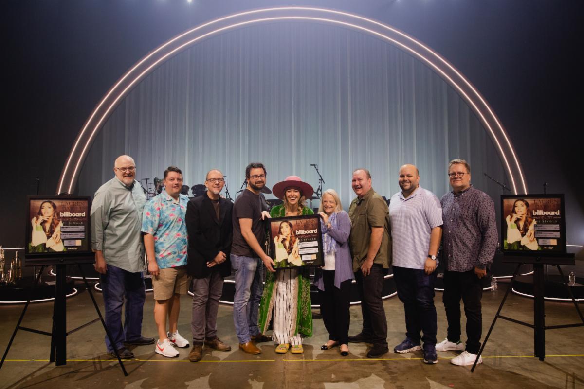 Lauren Daigle Presented With Plaque For Sixth No. 1 Single 'Hold On To Me'