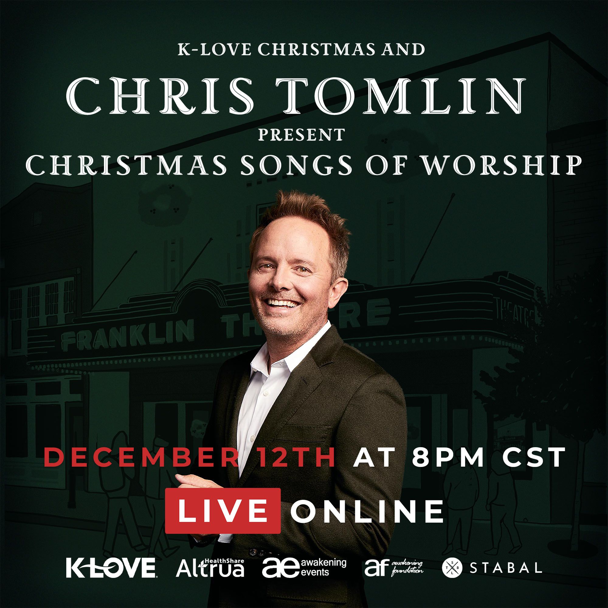 K-LOVE Christmas and Chris Tomlin Present 'Christmas Songs of Worship' Live Online Concert